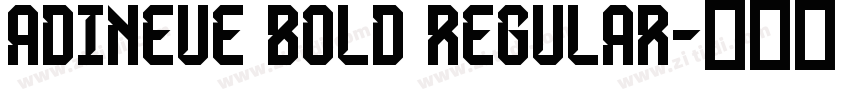 adiNeue Bold Regular字体转换